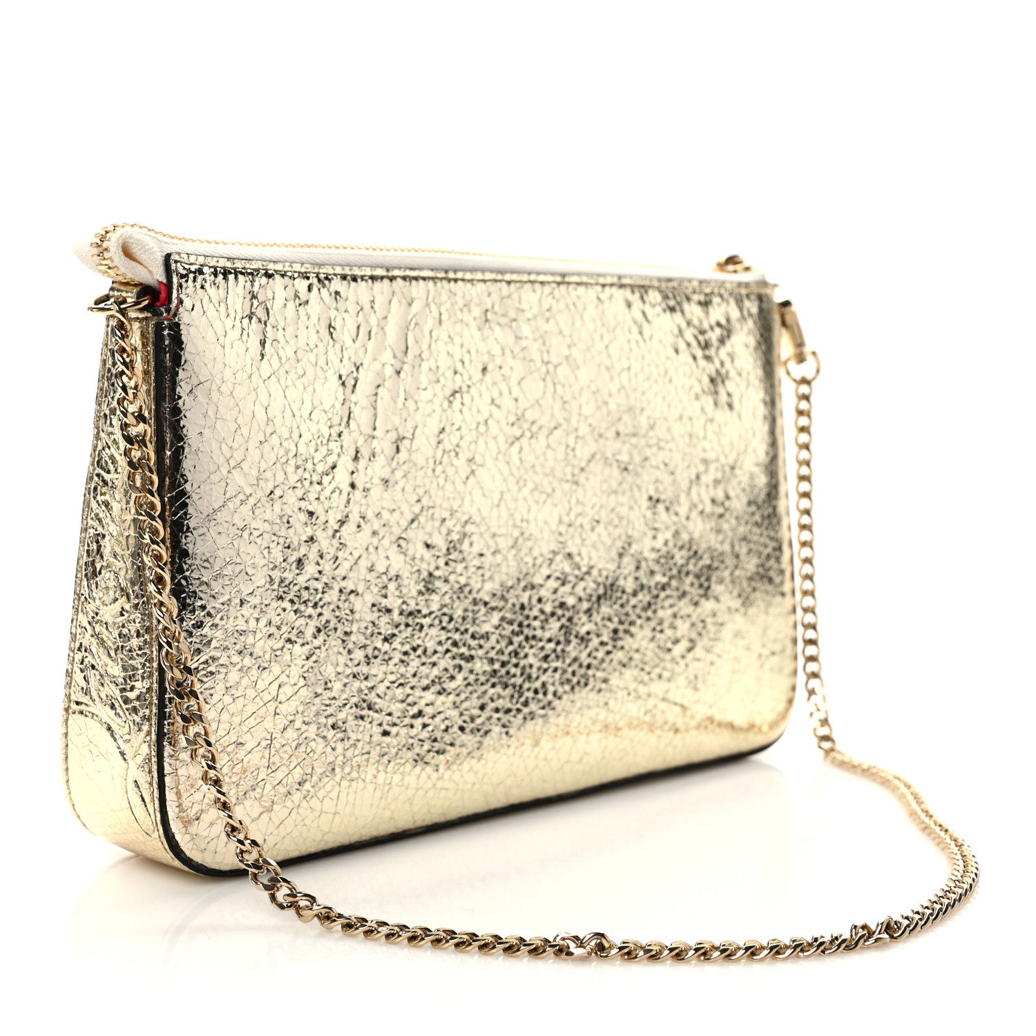Christian Louboutin Specchio Star Loubila Chain Clutch Platine 3 of 10