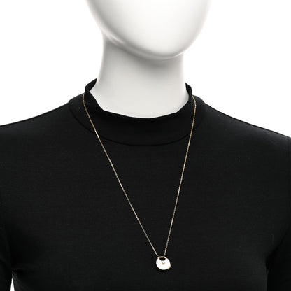 Cartier 18K Yellow Gold Diamond Mother of Pearl SM Amulette de Cartier Pendant Necklace 2 of 4