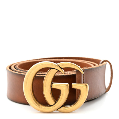 Gucci Faded Calfskin Double G 40mm Belt 90 36 Cuir 1 of 5