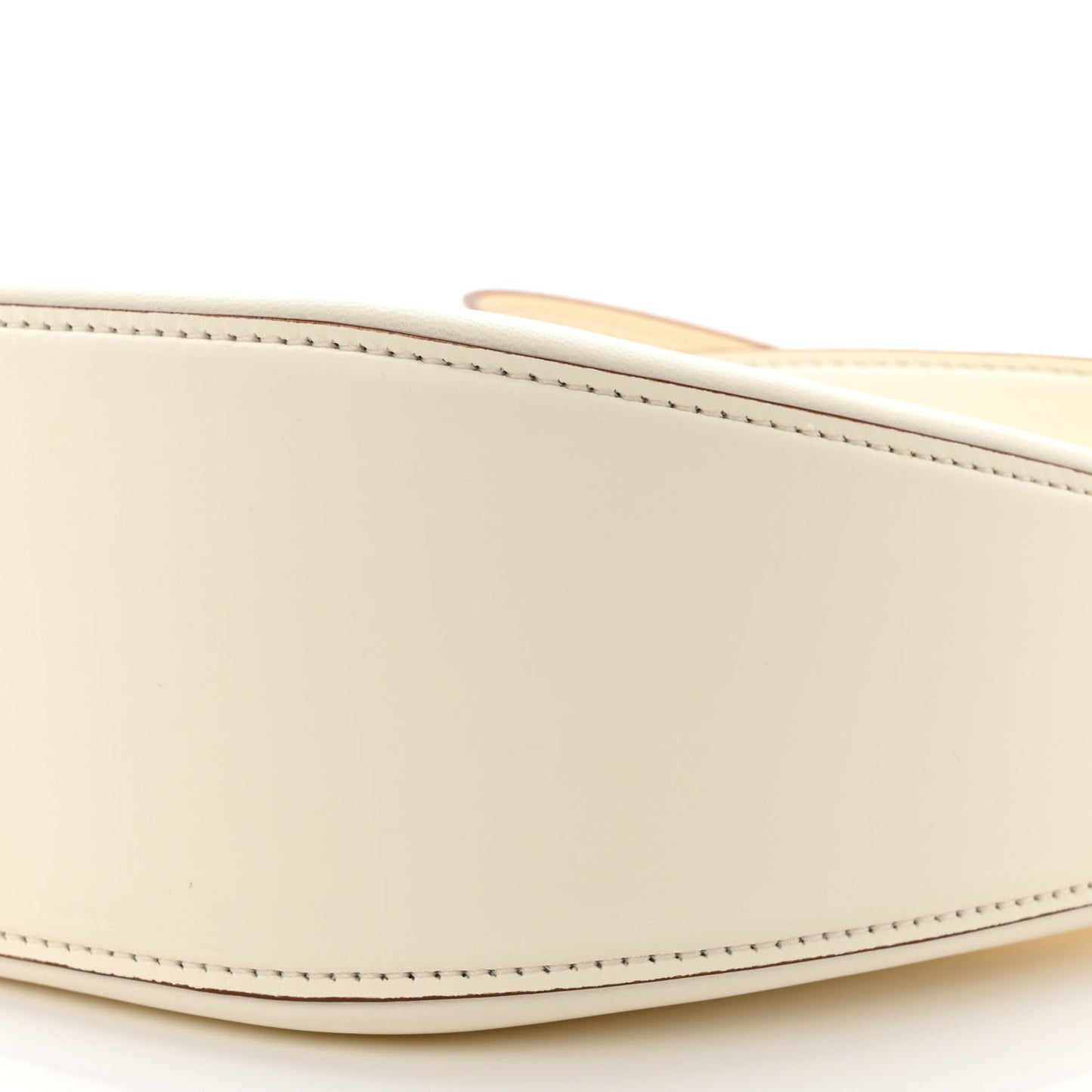 Nappa Mini Vlogo Moon Hobo Bag Ivory