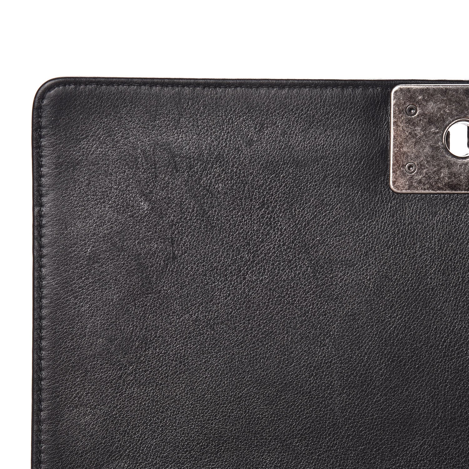 Chanel Calfskin Embossed New Medium Cordoba Boy Flap Black 7 of 17