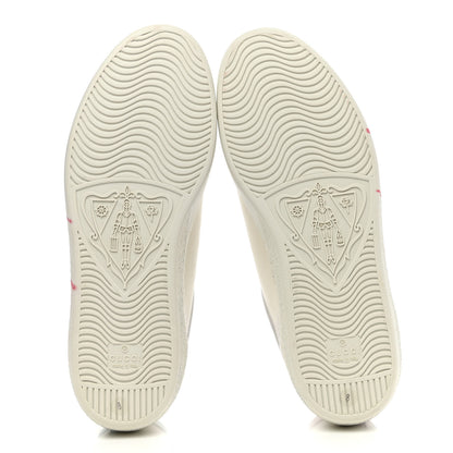 Gucci Distressed Calfskin Mens Ace Blade Sneakers 8 White 5 of 10
