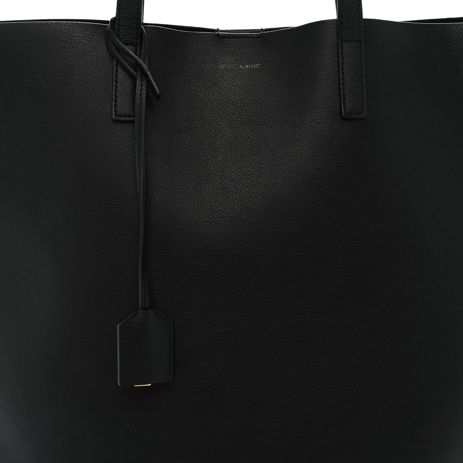 Saint Laurent Calfskin North-South Shopping Tote Black 9 of 14