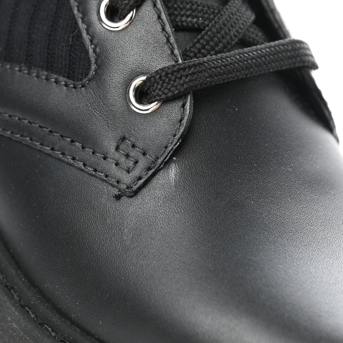 Calfskin Stretch Fabric Rockoko Biker Boots 38 Tobacco Black Marino