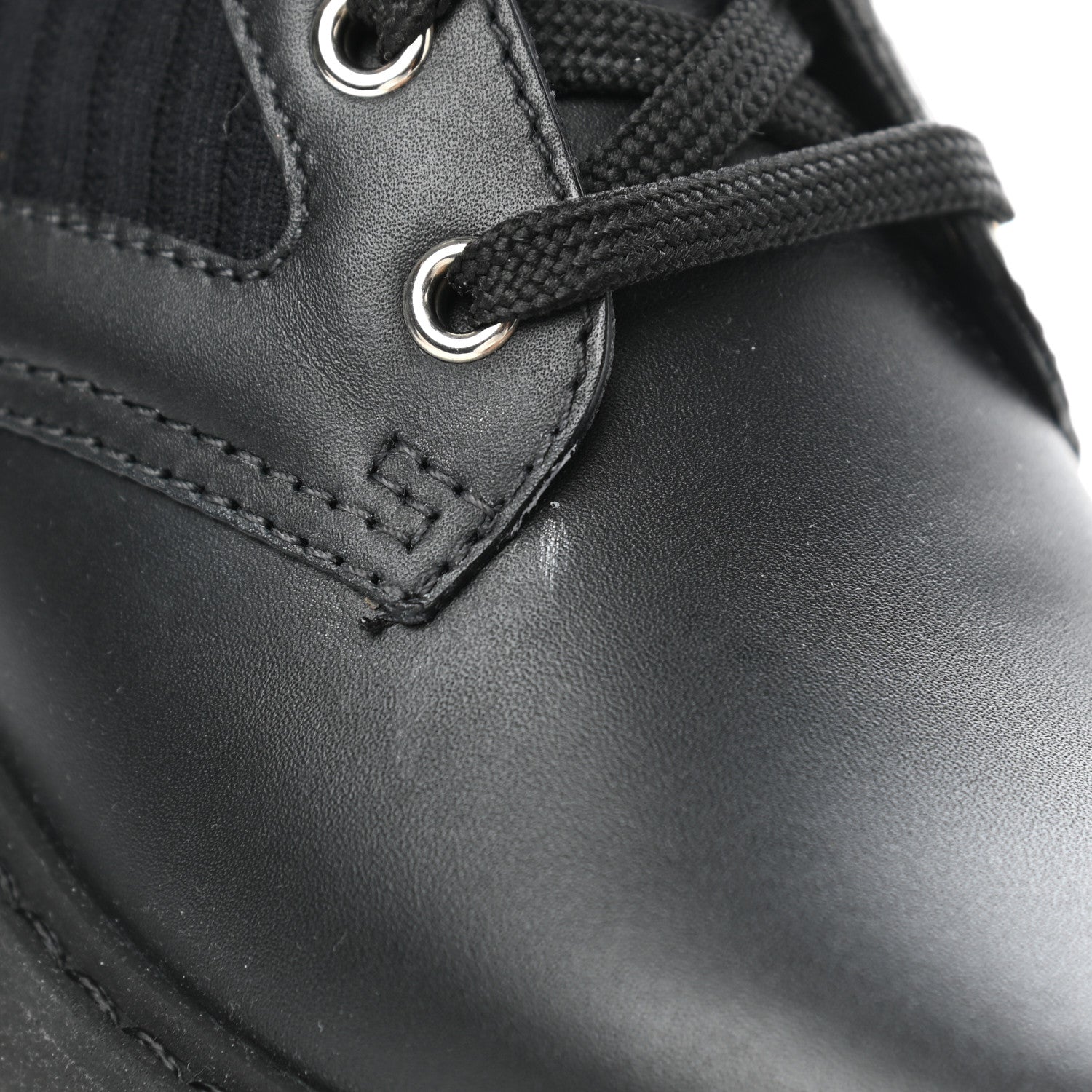 Fendi Calfskin Stretch Fabric Rockoko Biker Boots 38 Tobacco Black Marino 9 of 11
