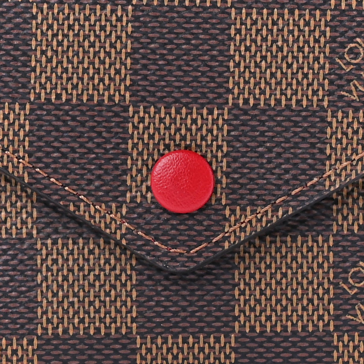 Damier Ebene Victorine Wallet Red
