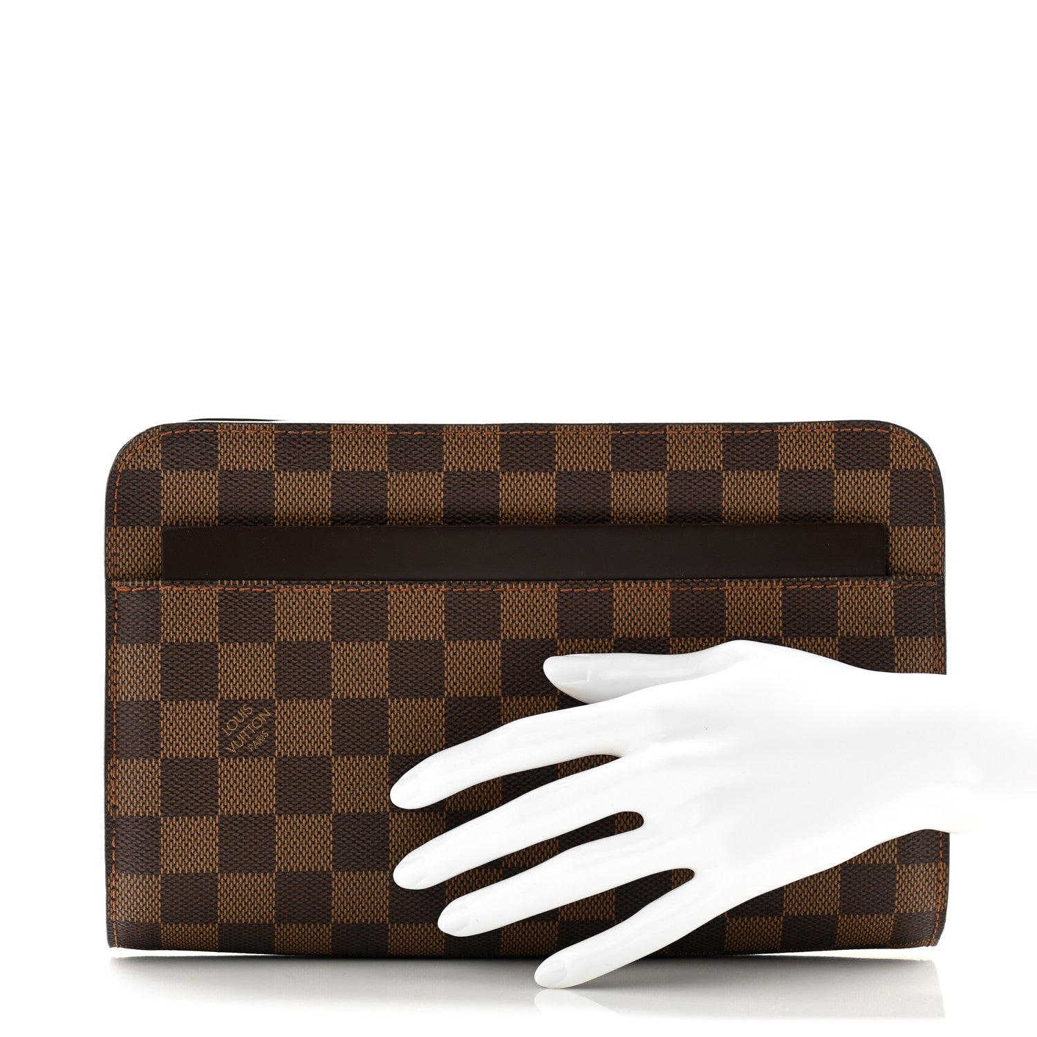 Louis Vuitton Damier Ebene Pochette Saint Louis Clutch 2 of 10