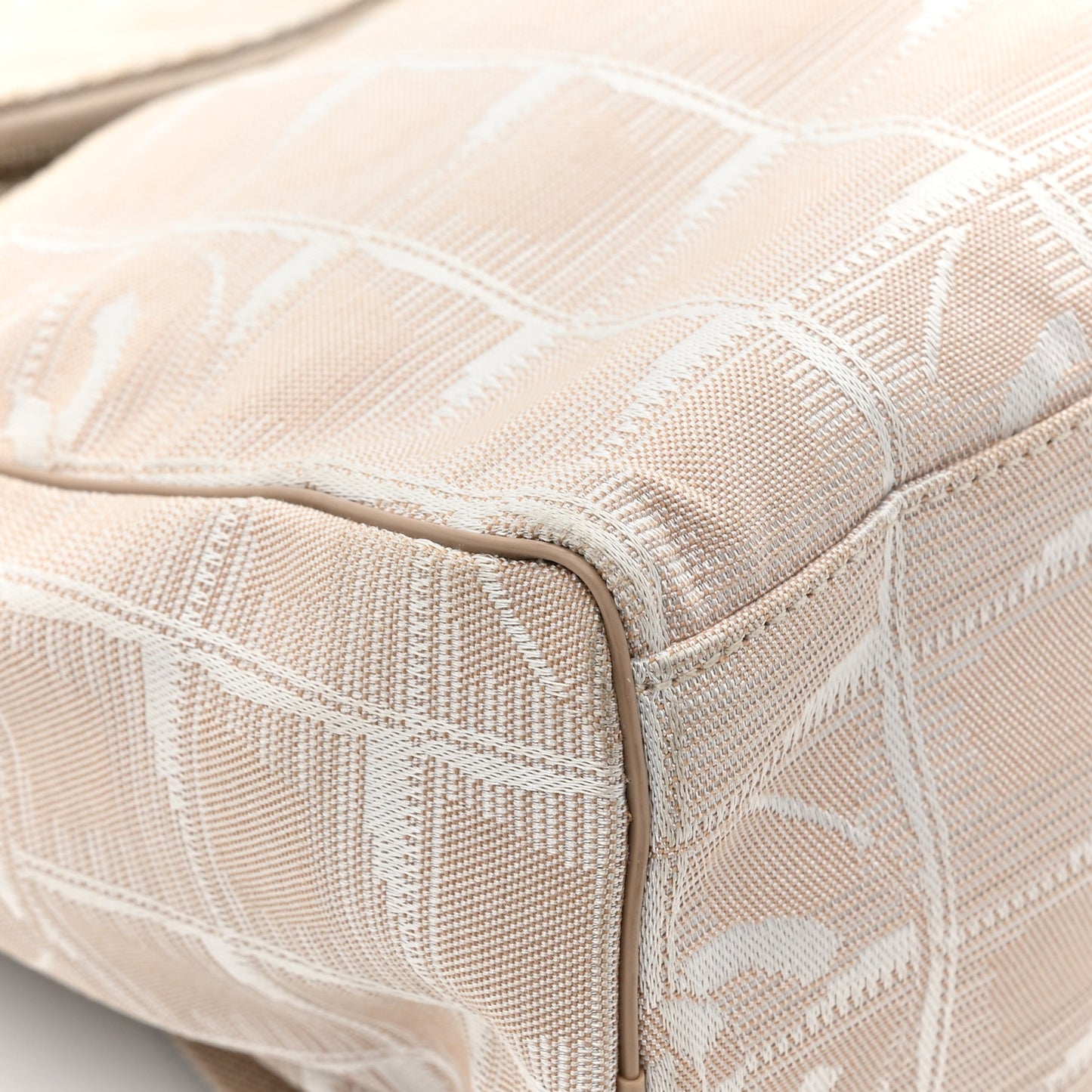 Nylon Travel Backpack Beige