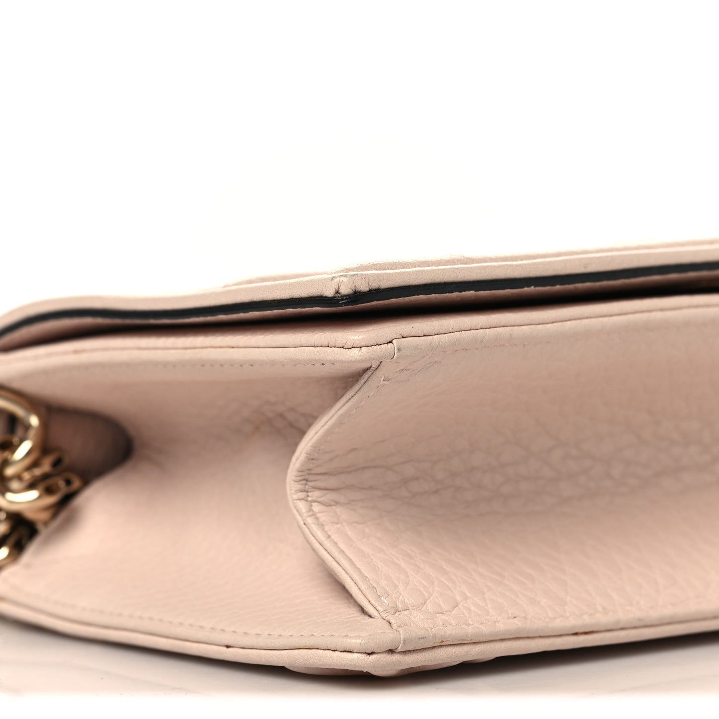 Grained Calfskin Small Diorama Flap Bag Pink