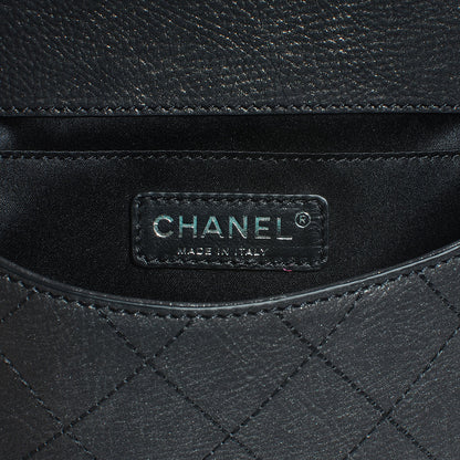 Chanel Calfskin Coco Twin Large Flap Black 6 of 7