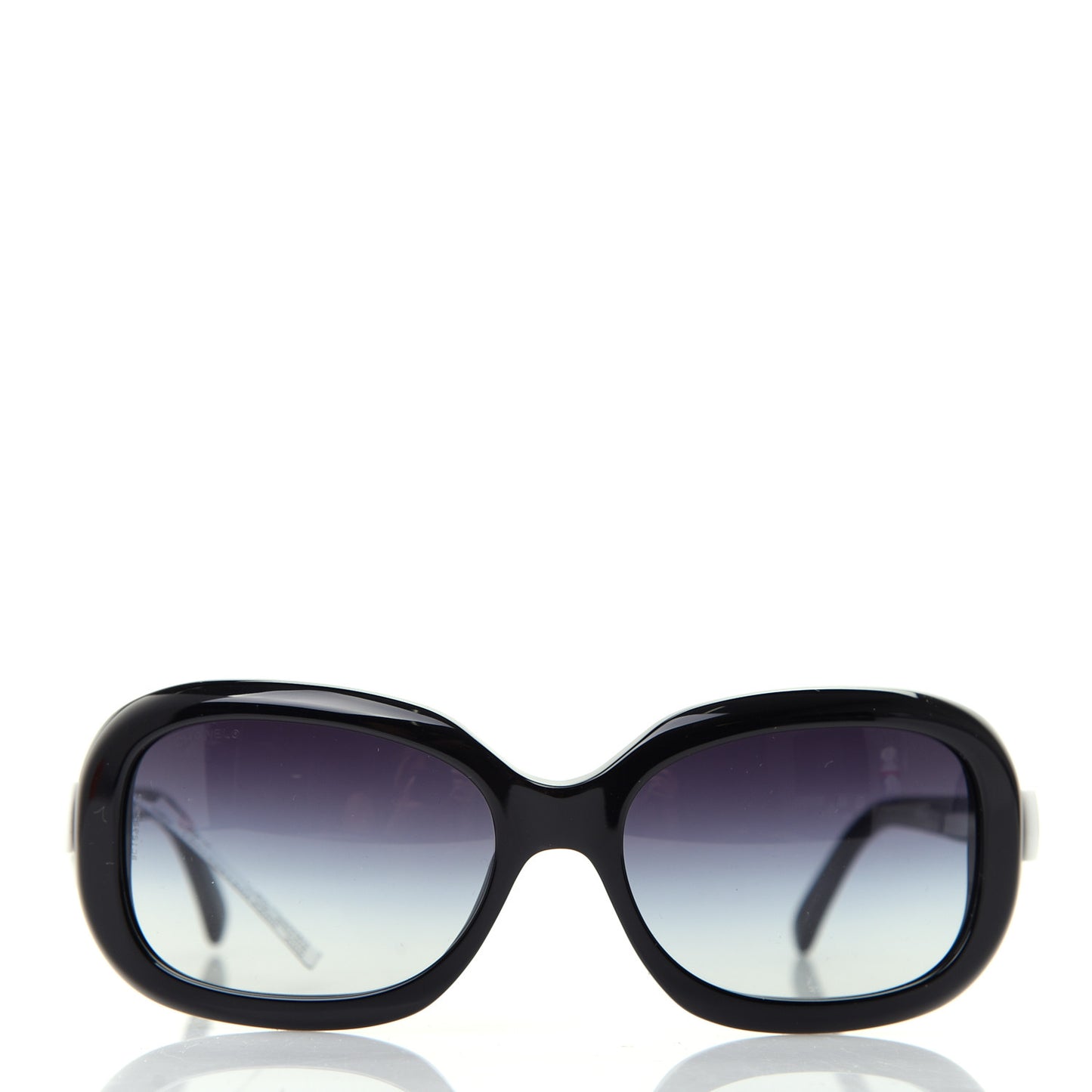 Acetate CC Bow Sunglasses 5171 Black White