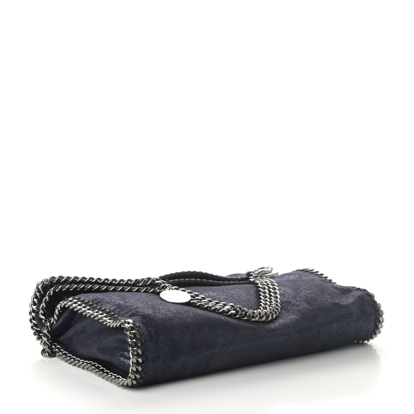 Shaggy Deer Falabella Fold Over Tote Navy