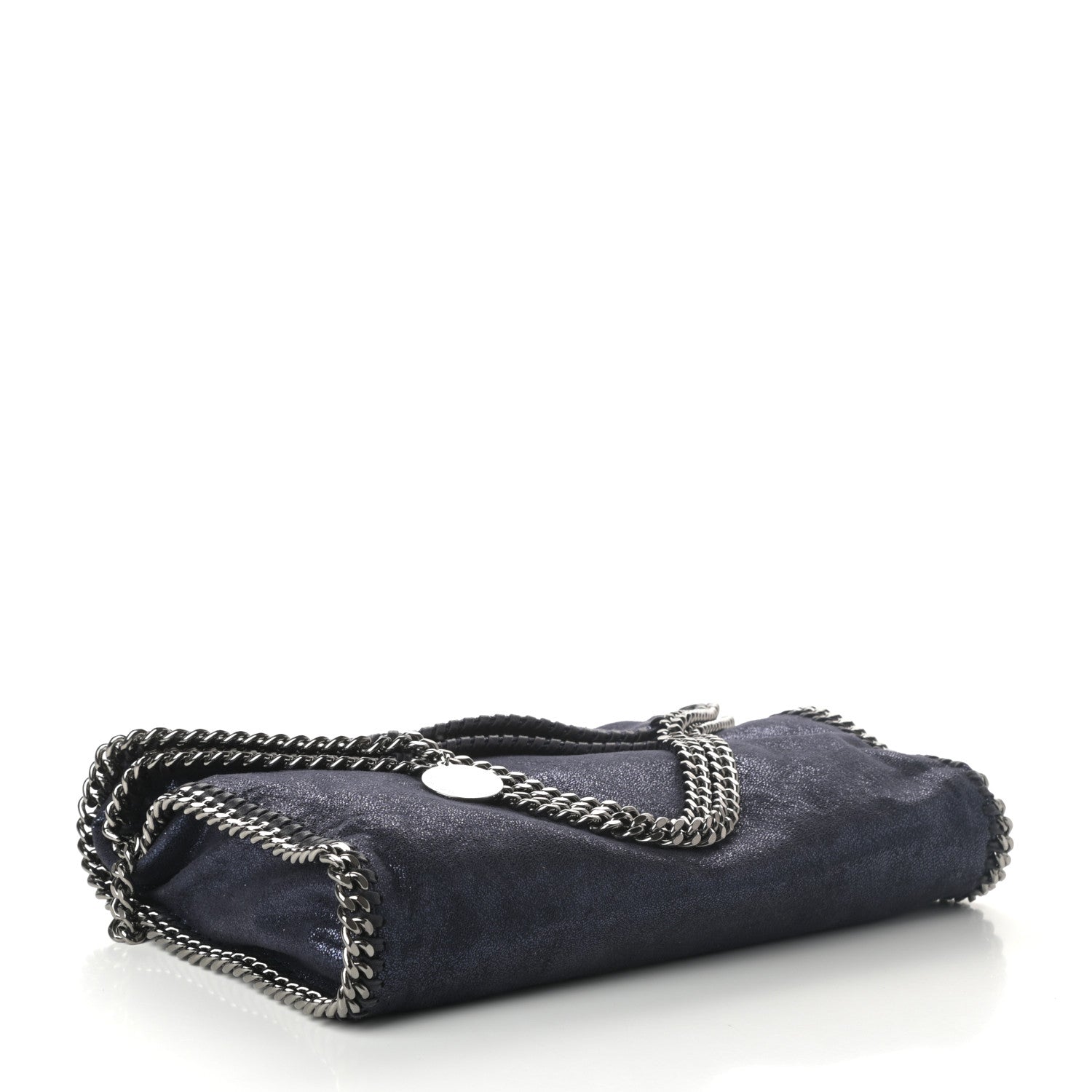 Stella McCartney Shaggy Deer Falabella Fold Over Tote Navy 4 of 9
