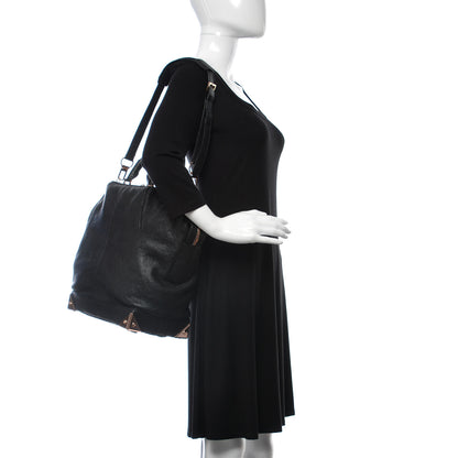 Alexander Wang Pebbled Calfskin Large Emile Black Rose Gold Hardware 2 of 15