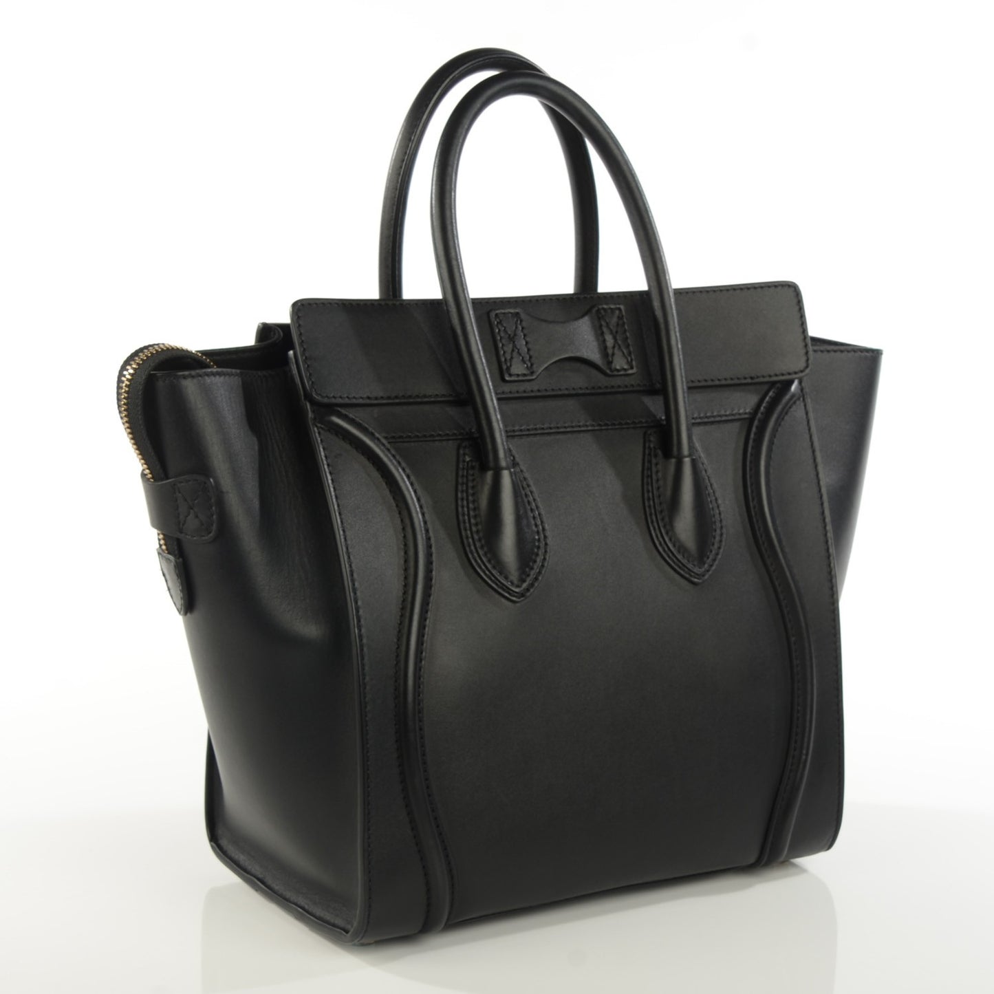 Smooth Calfskin Mini Luggage Black