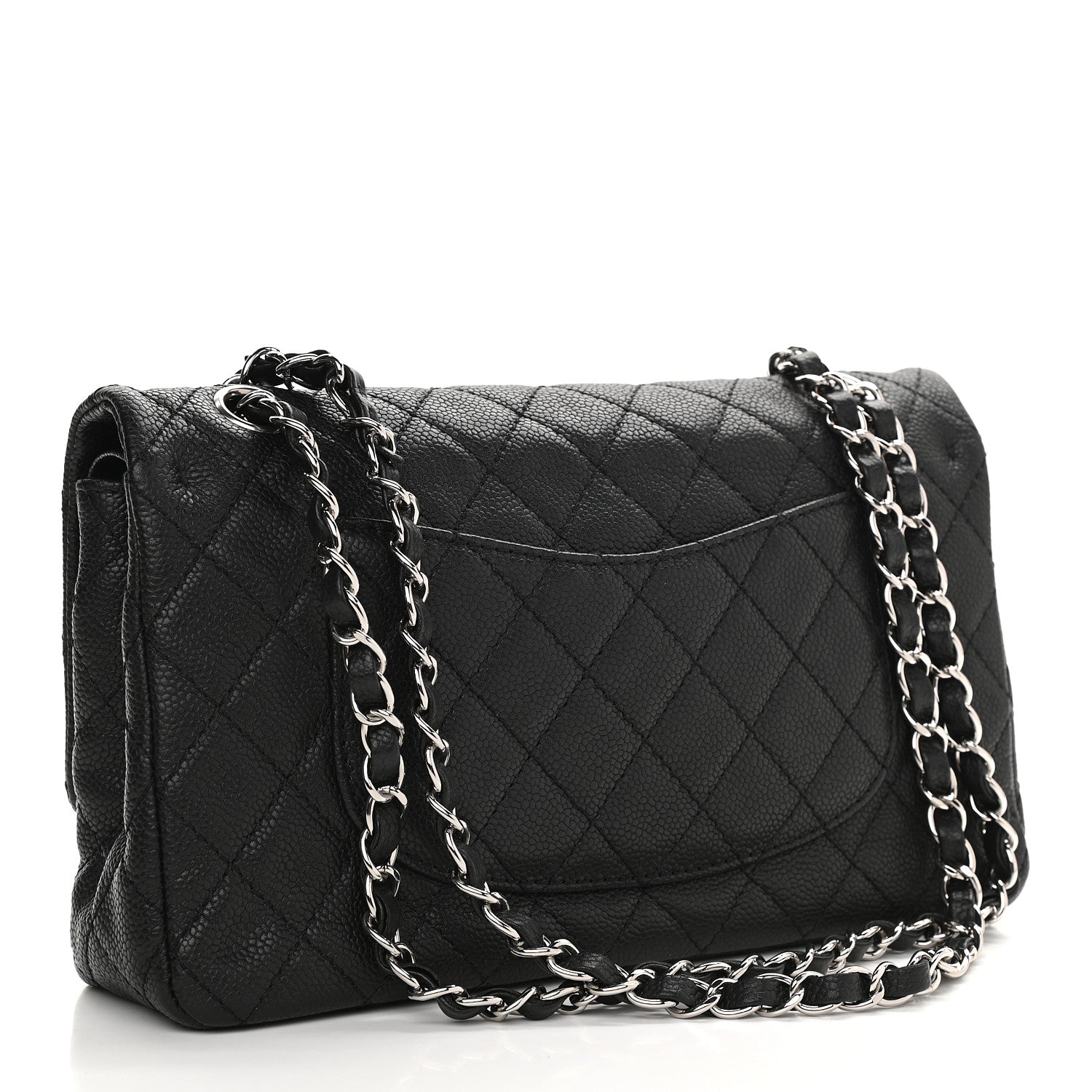 Chanel Caviar Quilted Medium Double Flap Black 3 of 9