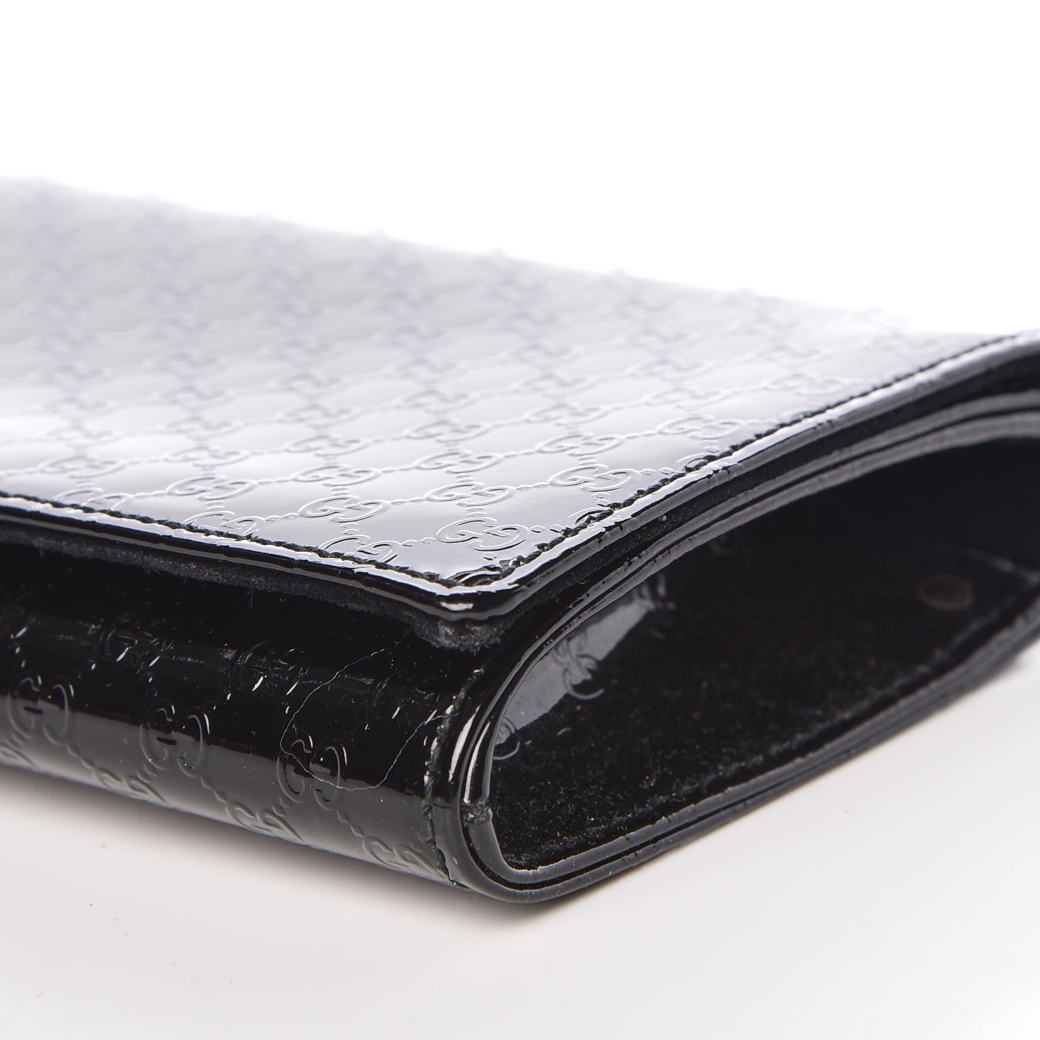 Gucci Patent Microguccissima Small Broadway Clutch Black 10 of 10