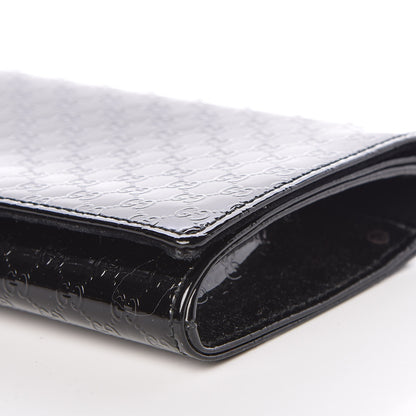 Gucci Patent Microguccissima Small Broadway Clutch Black 10 of 10