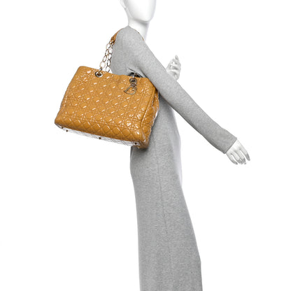 Christian Dior Patent Cannage Large Dior Soft Shopping Tote Beige 2 of 10