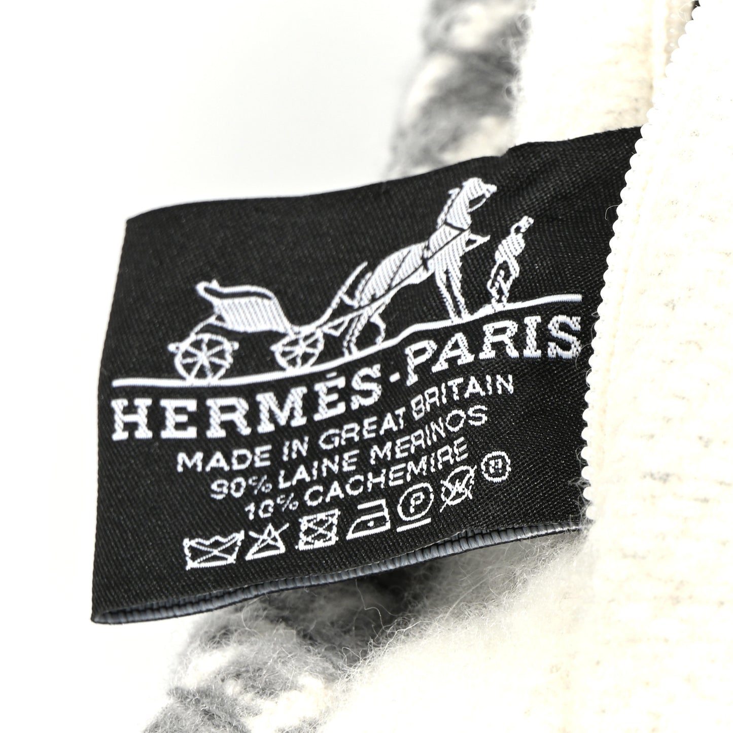 Wool Cashmere H Riviera Pillow Gris