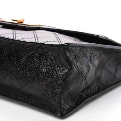 Marc Jacobs Grained Calfskin Quilted Chain Flap Black 7 of 7