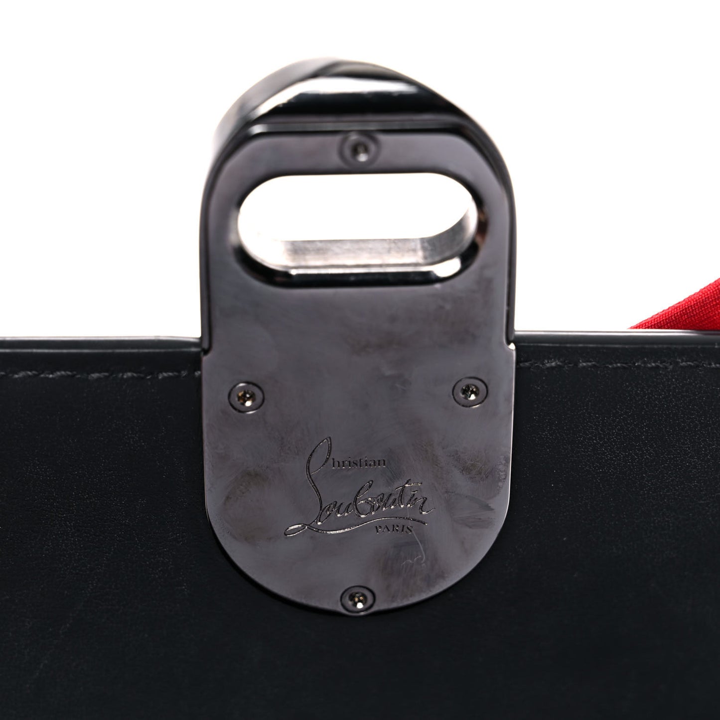 Grained Calfskin Mini Elisa Top Handle Bag Black