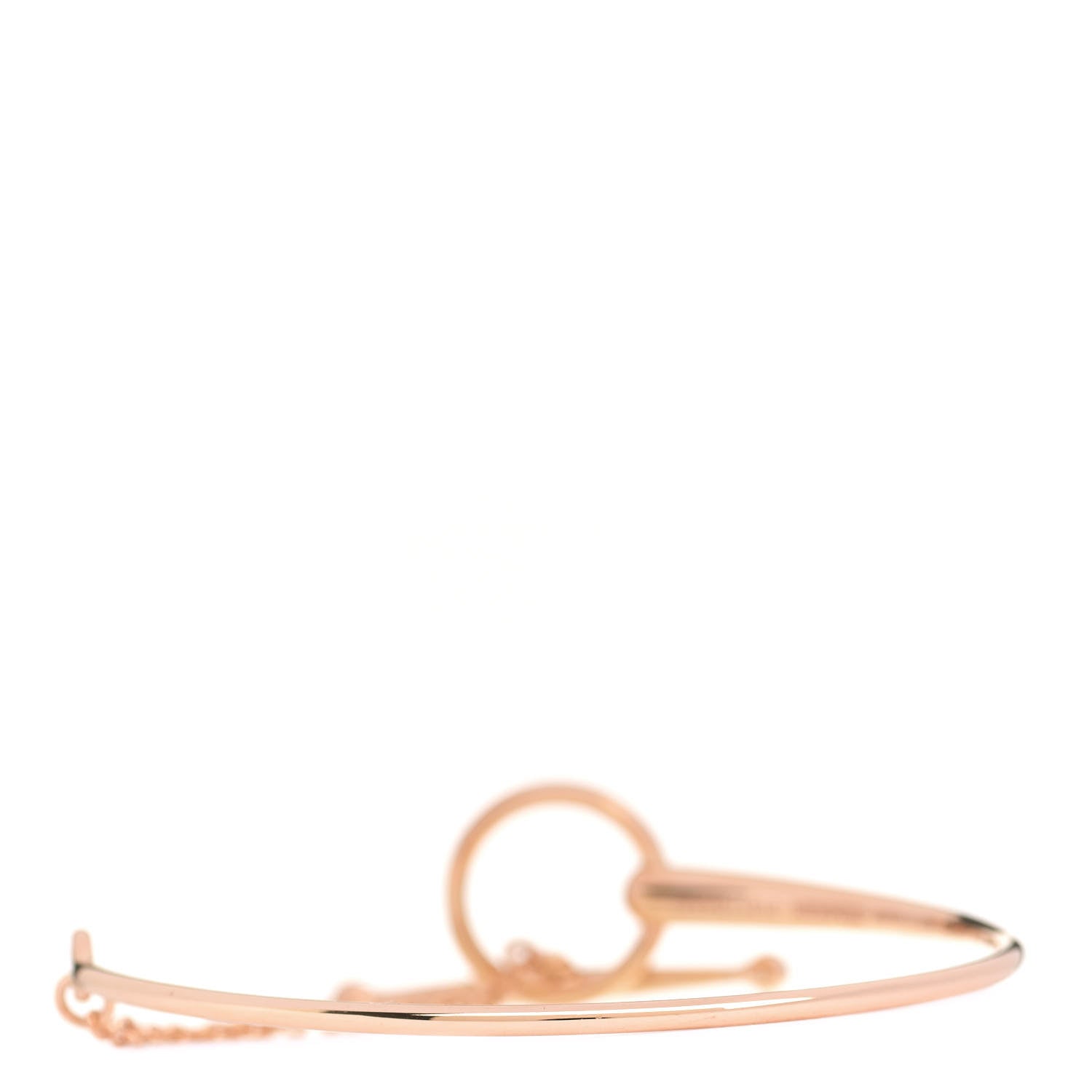 Hermes 18K Rose Gold Filet d'Or Bracelet LG 2 of 4