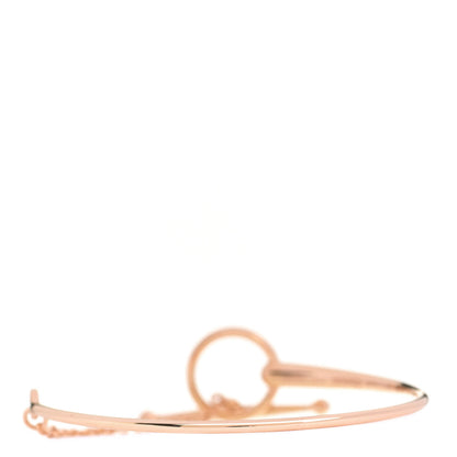 Hermes 18K Rose Gold Filet d'Or Bracelet LG 2 of 4