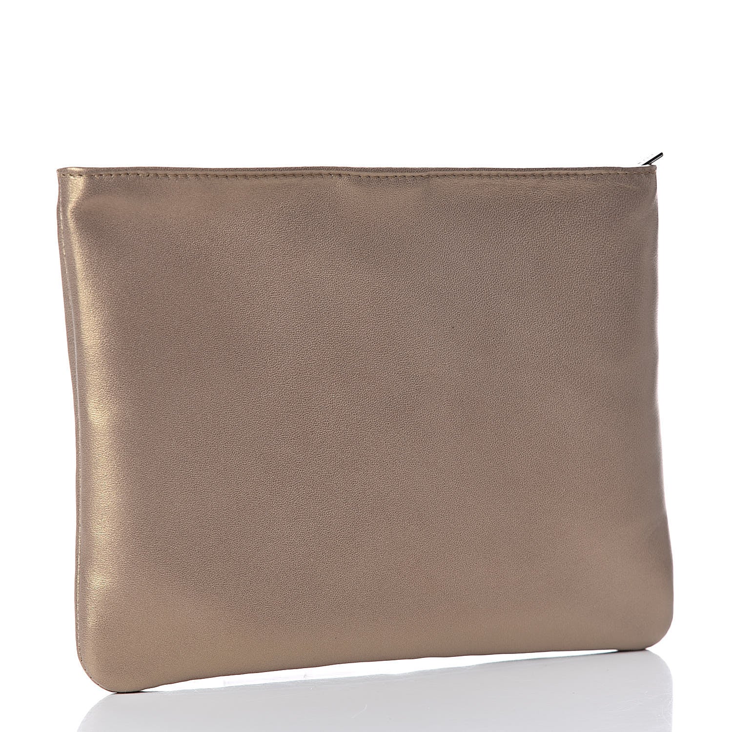 Loewe Metallic Lambskin Cosmetic Pouch Gold 3 of 9