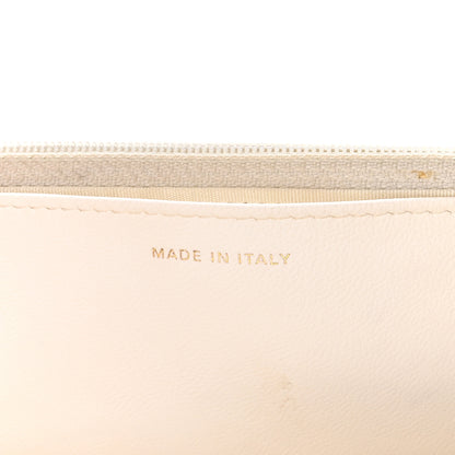 Chanel Lambskin Quilted Romance Wallet On Chain WOC White 7 of 12