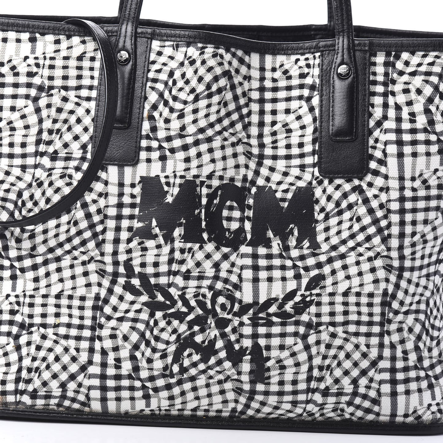 Visetos Medium Liz Reversible Shopper Tote Black