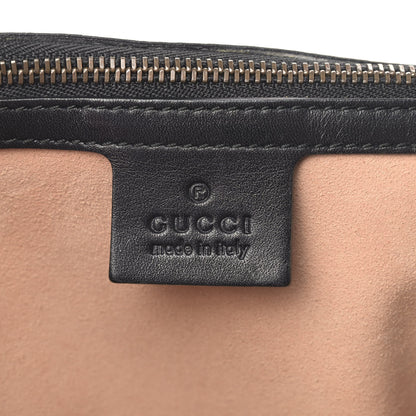 Gucci Calfskin Matelasse Medium GG Marmont Shoulder Bag Black 6 of 14