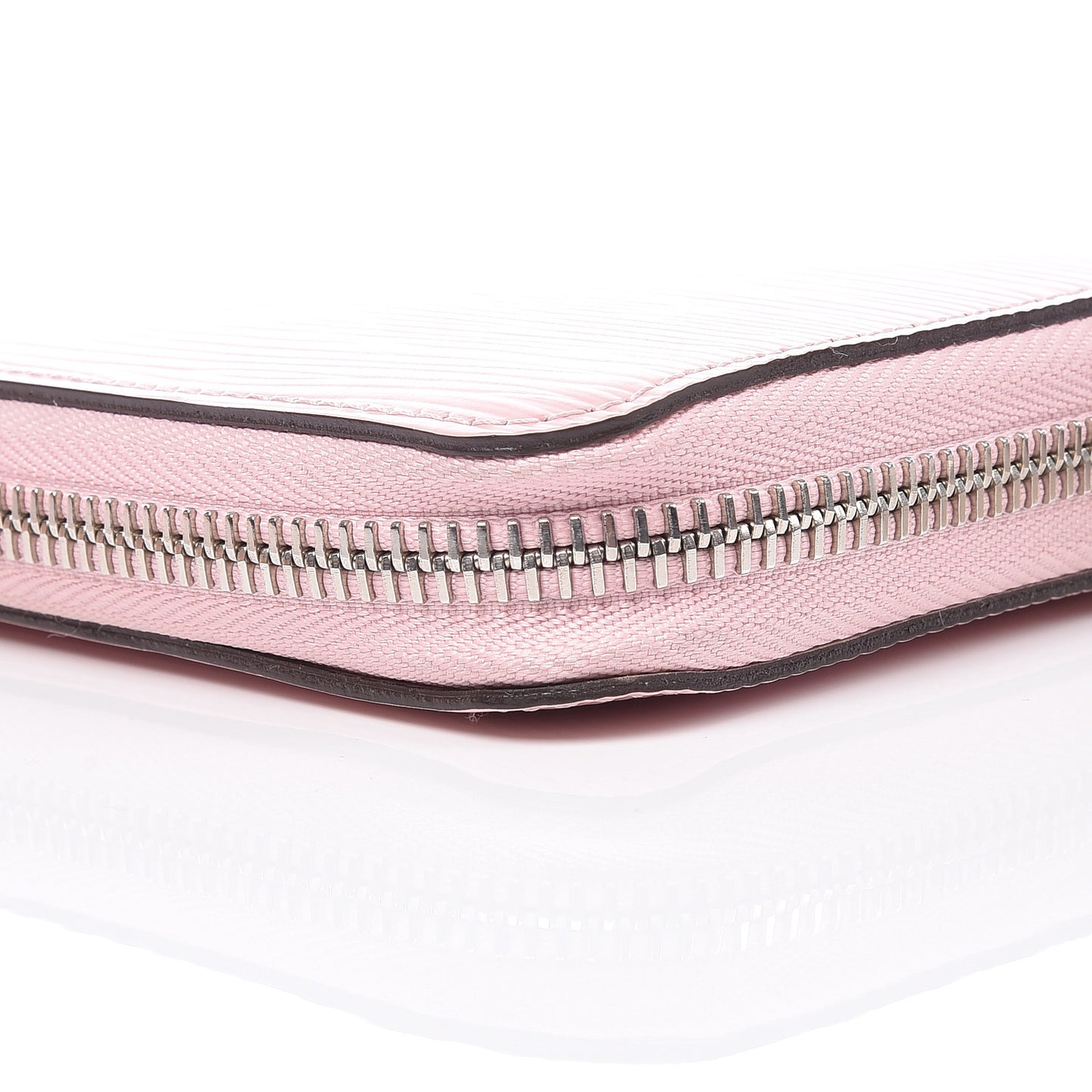 Epi Zippy Wallet Rose Ballerine