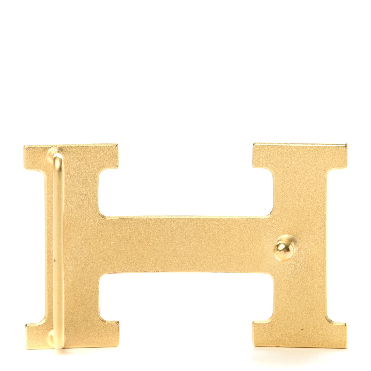 Hermes Guilloche 32mm H Belt Buckle Gold 2 of 5