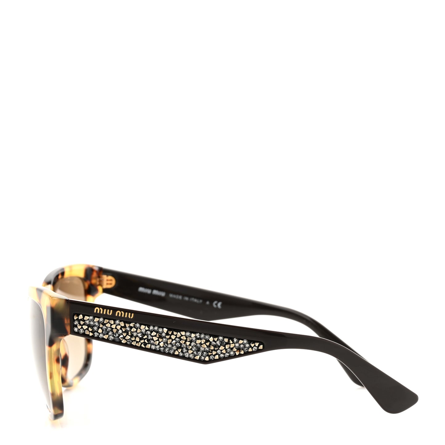 Acetate Crystal Cat Eye SMU07R Sunglasses Tortoise
