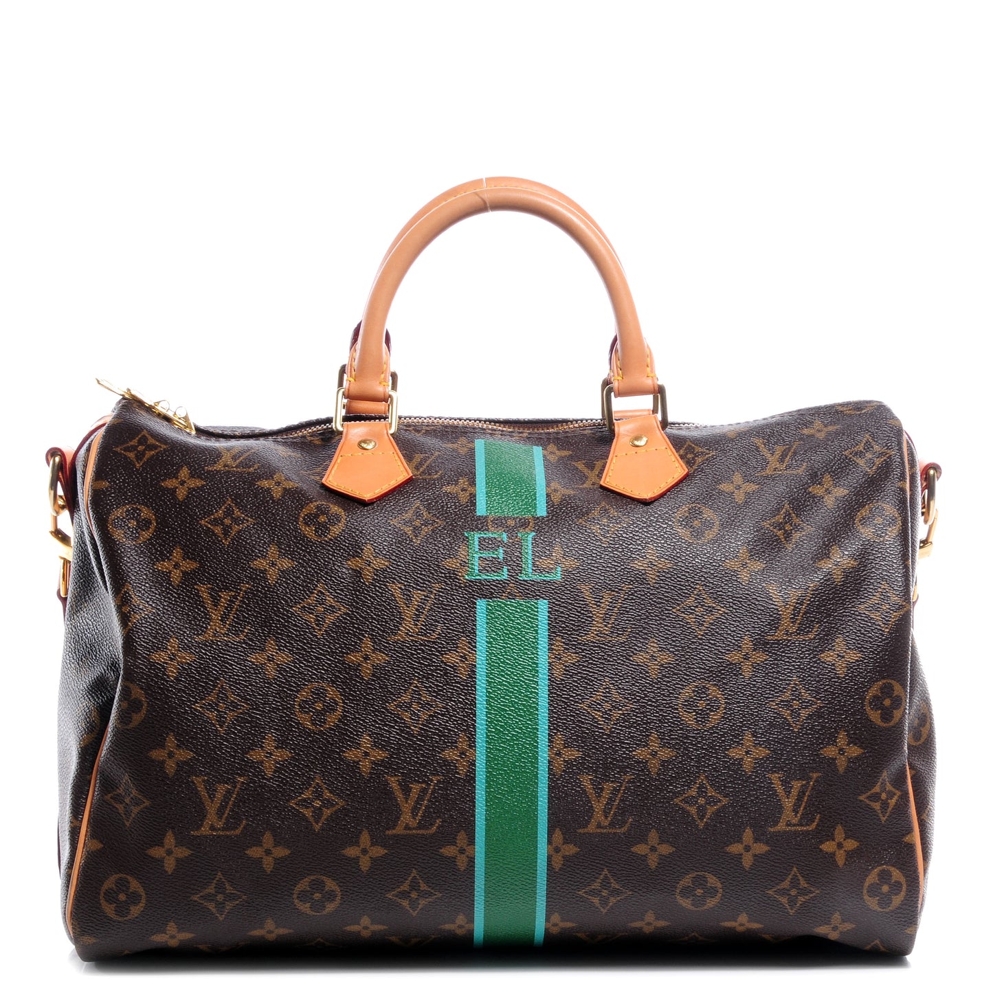 Monogram My LV Heritage Speedy Bandouliere 35 Vert and Blue Clair