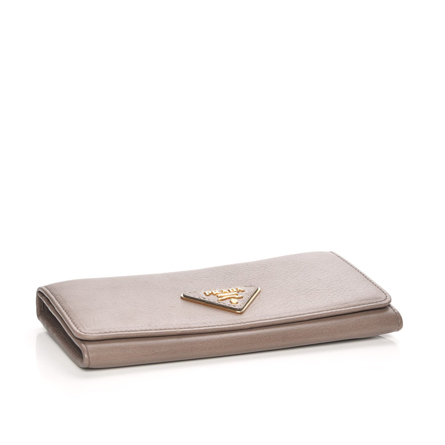 Vitello Continental Flap Wallet Argilla