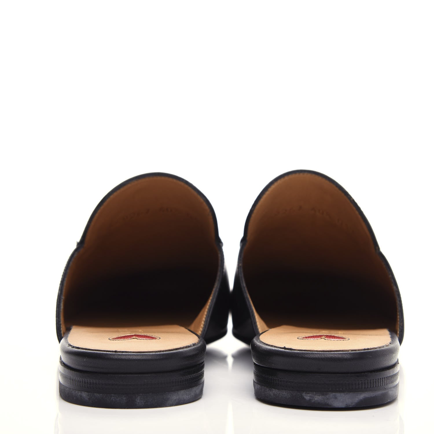 Gucci Calfskin Flower Embroidered Princetown Slippers 40.5 Black 7 of 11