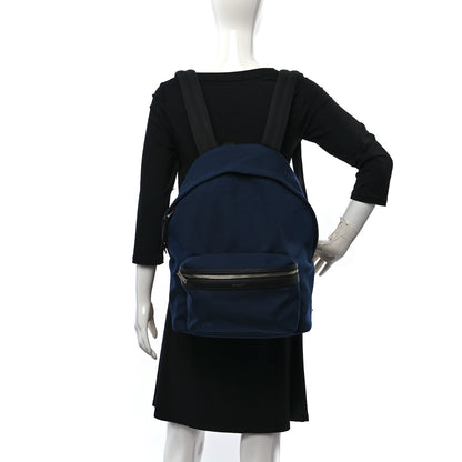 Saint Laurent Canvas City Backpack Navy 2 of 9