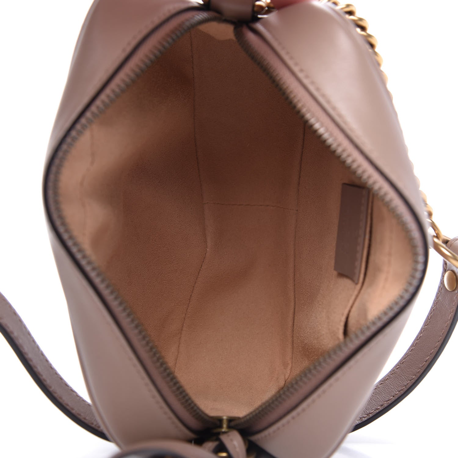 Gucci Calfskin Matelasse Mini GG Marmont Chain Shoulder Bag Porcelain Rose 5 of 10