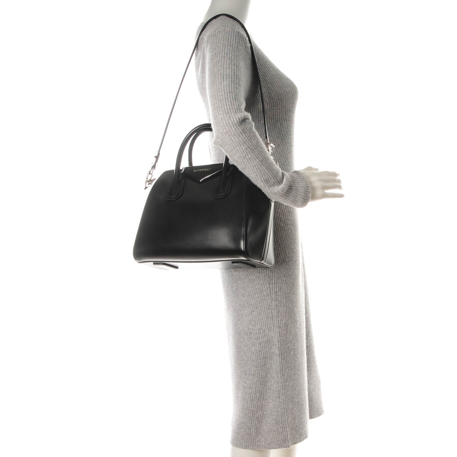 Givenchy Shiny Lord Calfskin Small Antigona Black 2 of 7