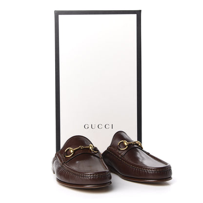 Gucci Goatskin Mens Horsebit Slippers 6 Light Brown 10 of 10