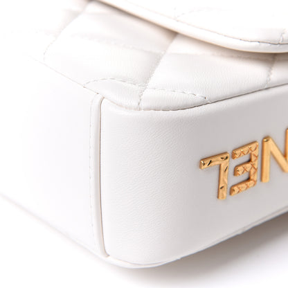 Chanel Lambskin Quilted Mini Side Note Flap White 11 of 12