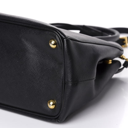 Prada Saffiano Small Galleria Double Zip Tote Black 8 of 15