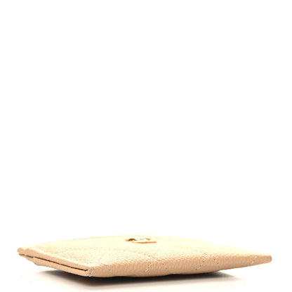 Chanel Caviar Quilted Card Holder Beige 4 of 9
