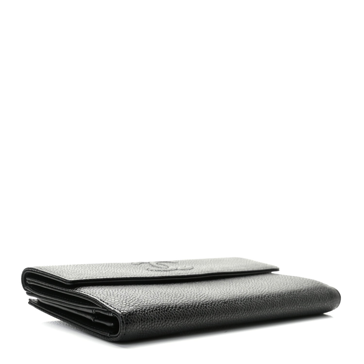 Chanel Caviar Timeless CC French Long Wallet Black 3 of 8