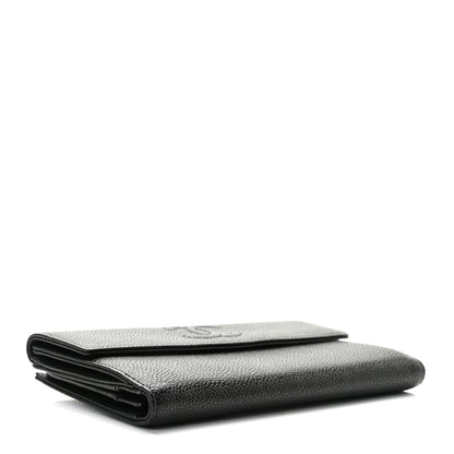 Chanel Caviar Timeless CC French Long Wallet Black 3 of 8