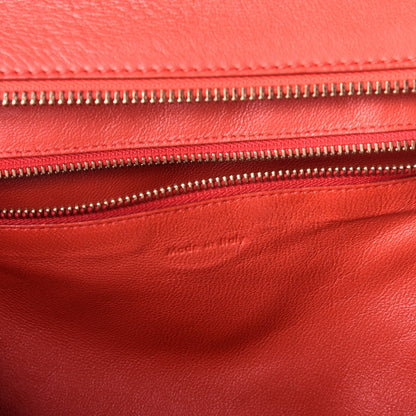 Celine Calfskin Mini Luggage Red 7 of 9