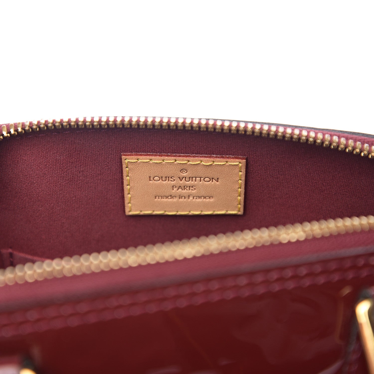 Louis Vuitton Vernis Alma BB Griotte 5 of 8