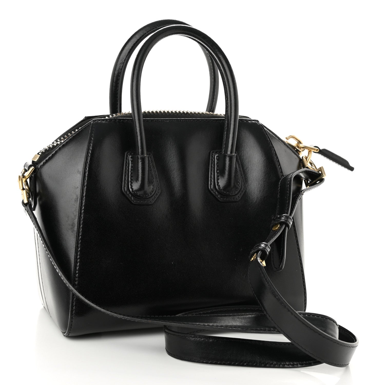 Givenchy Shiny Lord Calfskin Mini Antigona Black 3 of 17